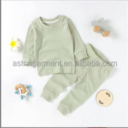 Long Sleeve Sleep Set - Mist