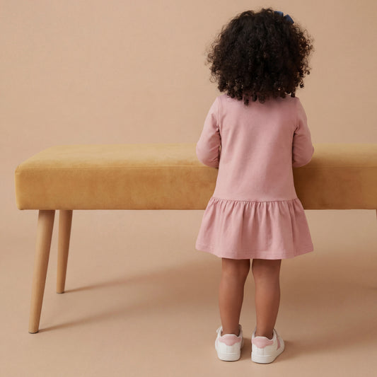 Ruffle Hem Dress- Petal