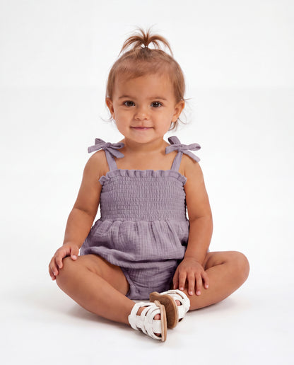 Muslin Bubble Romper - Drew