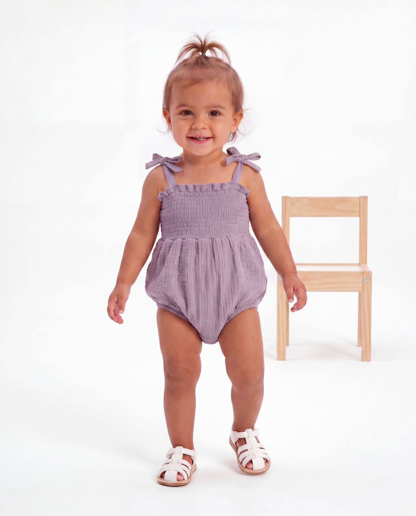 Muslin Bubble Romper - Drew