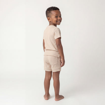 Short Sleeve Sleep Set -Oat