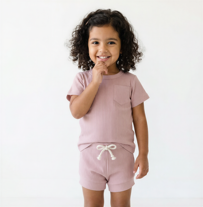Short Sleeve Sleep Set - Petal