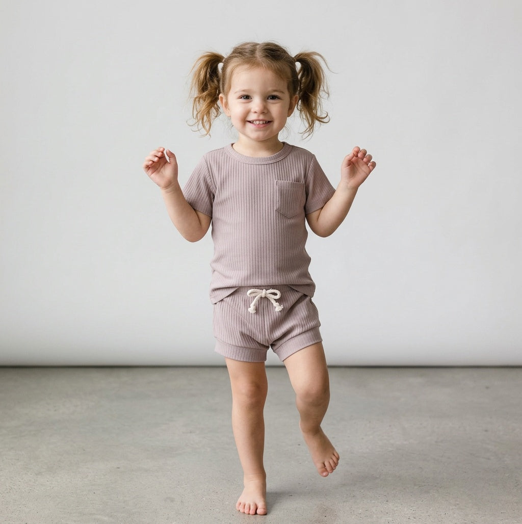 Short Sleeve Sleep Set - Dew