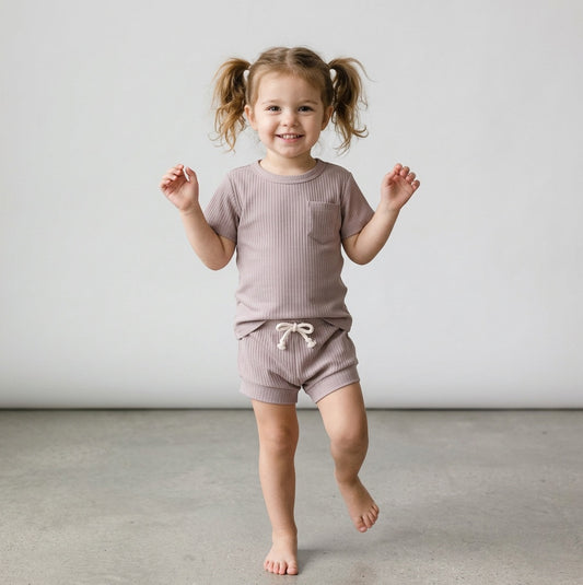 Short Sleeve Sleep Set - Dew