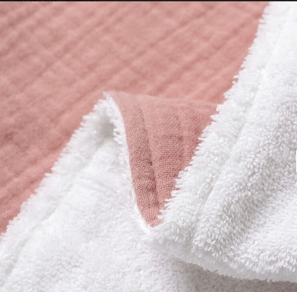 Muslin Terry Poncho - Petal