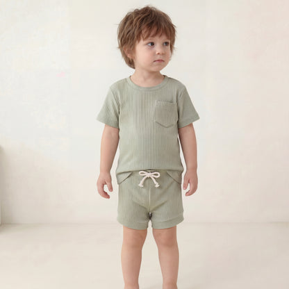 Short Sleeve Sleep Set - Mist