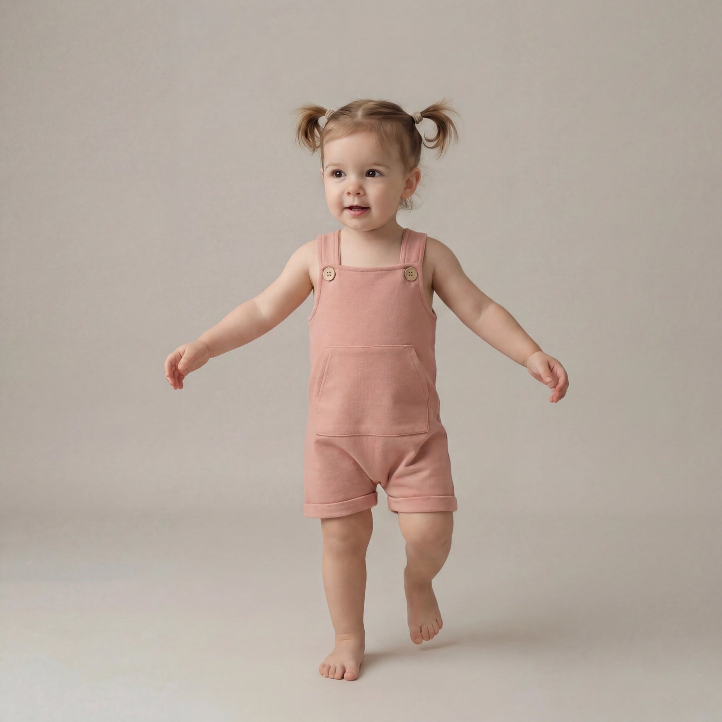 Pocket Dungaree - Petal
