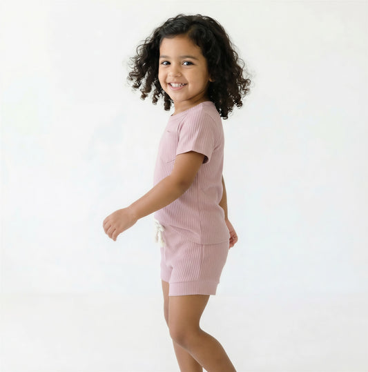 Short Sleeve Sleep Set - Petal