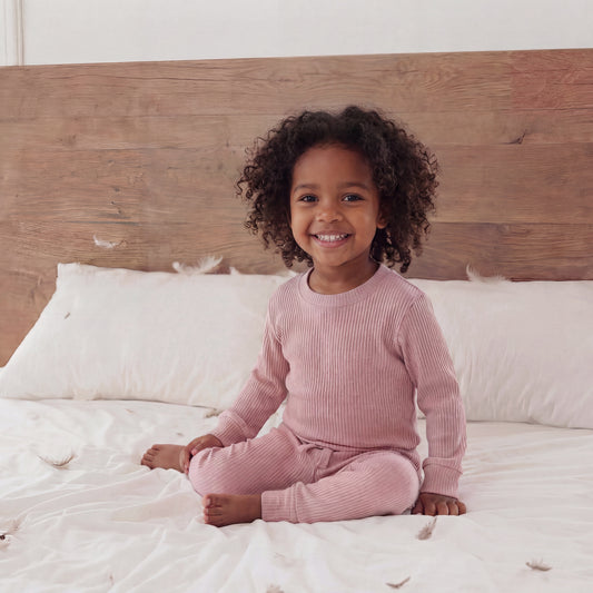 Long Sleeve Sleep Set - Petal