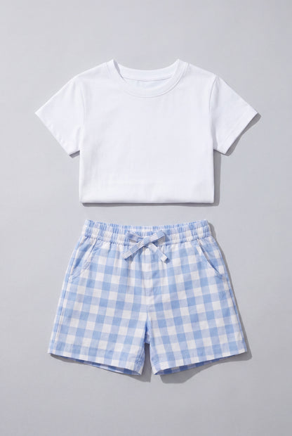 Gingham Set - Blue