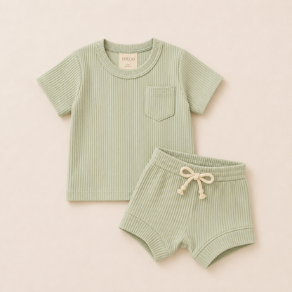 Short Sleeve Sleep Set - Mist