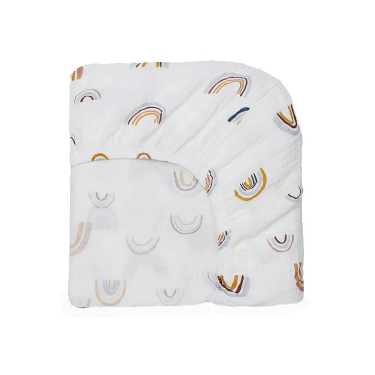 Baby Crib Bedding Sheet Organic Cotton Muslin
