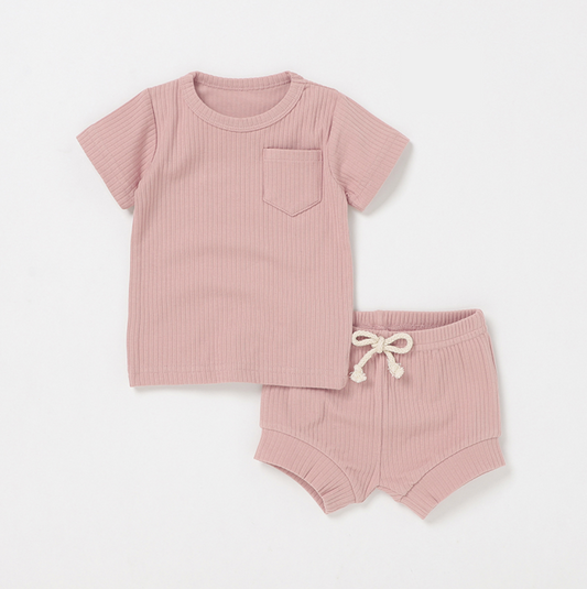 Short Sleeve Sleep Set - Petal