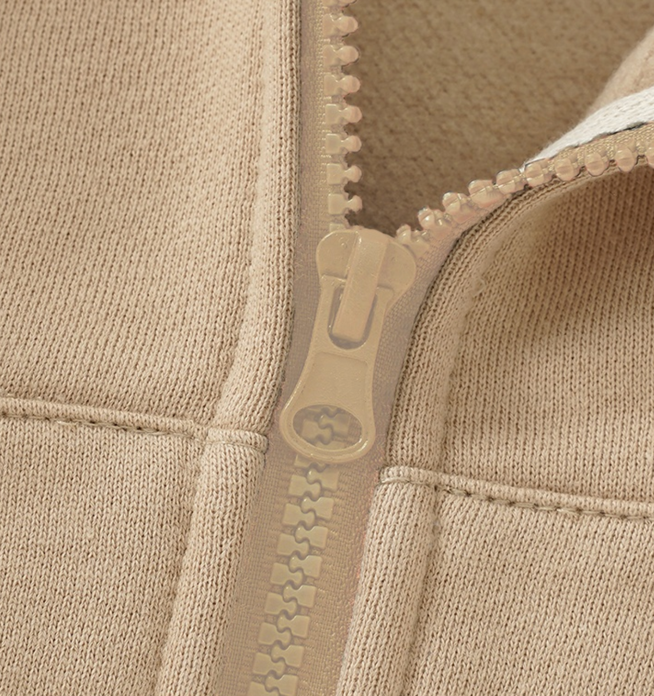 Organic Fleece Hoodie Cardigan