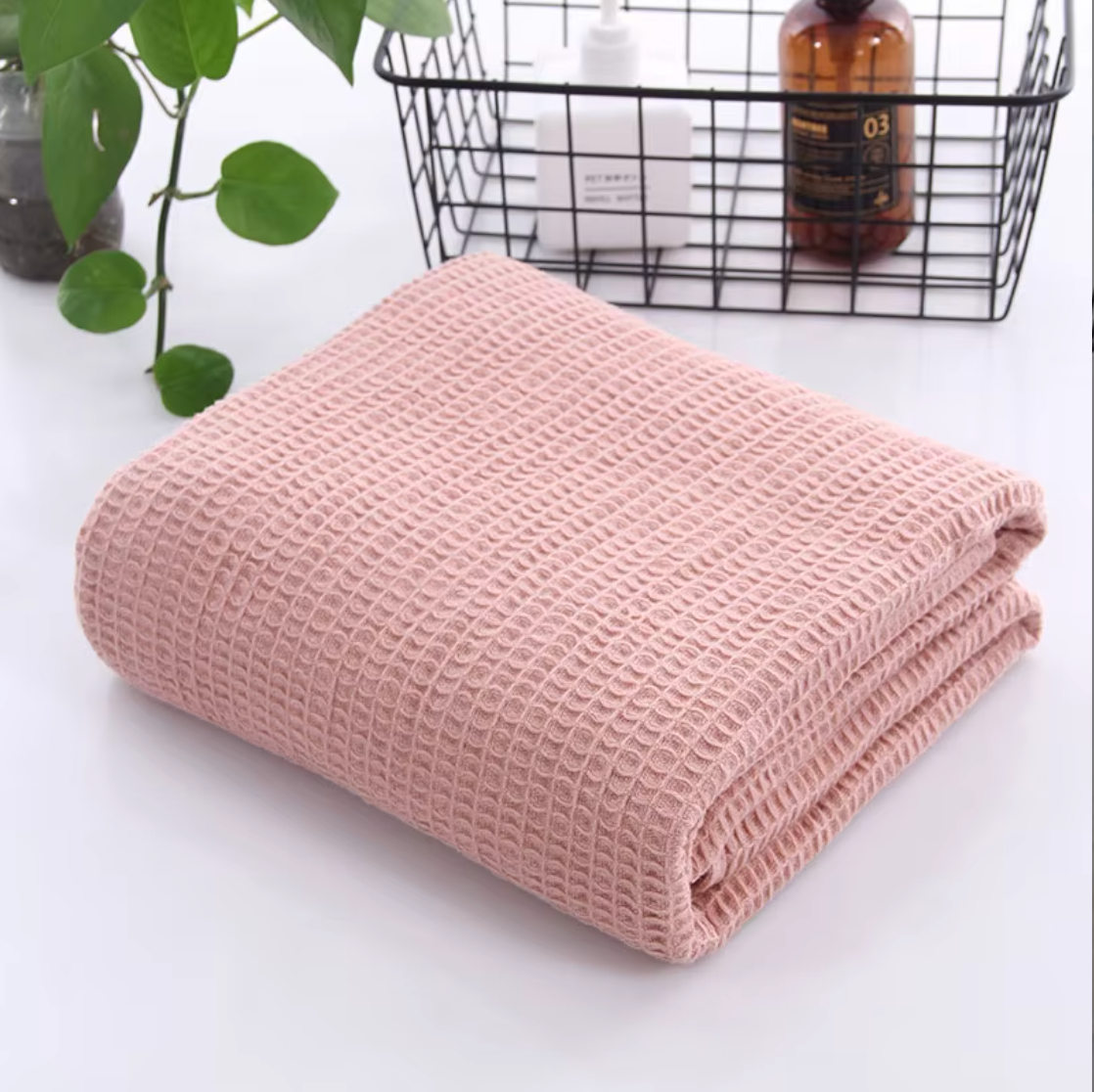 Waffle Weave Organic and Breathable Swaddle Blanket