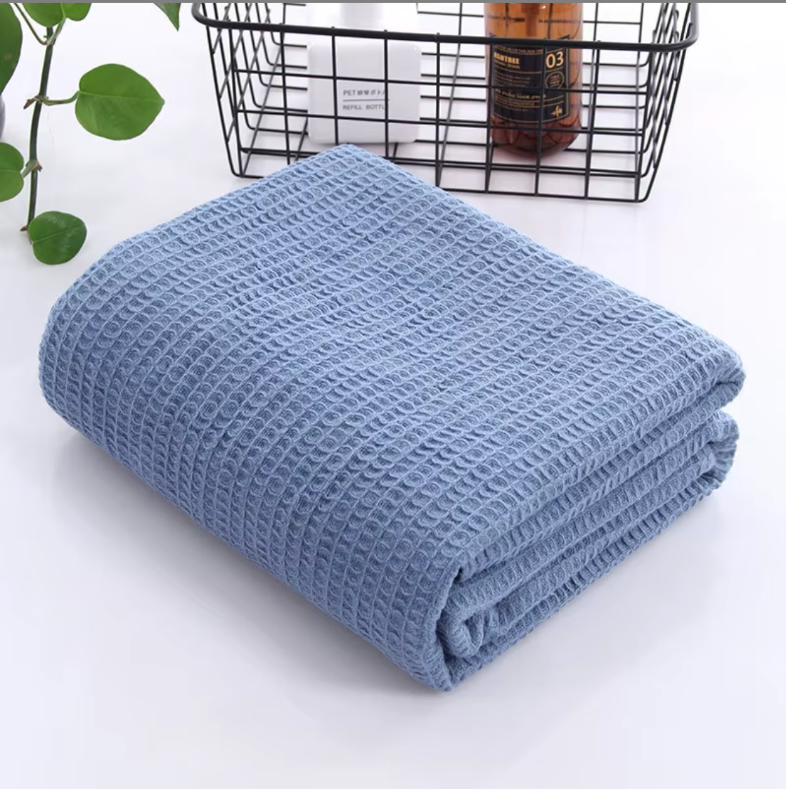 Waffle Weave Organic and Breathable Swaddle Blanket
