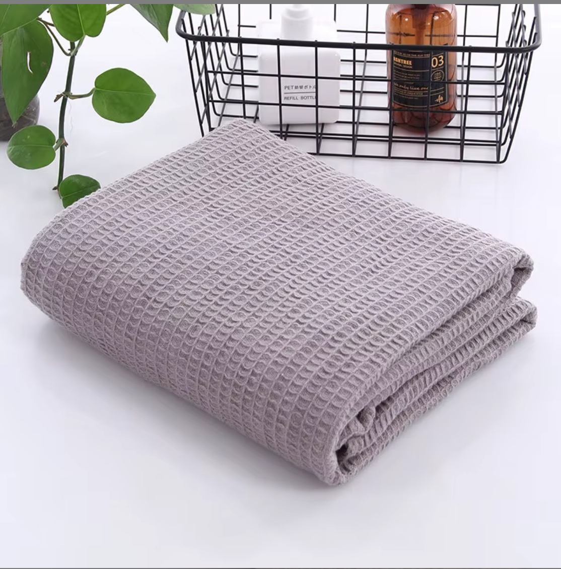 Waffle Weave Organic and Breathable Swaddle Blanket