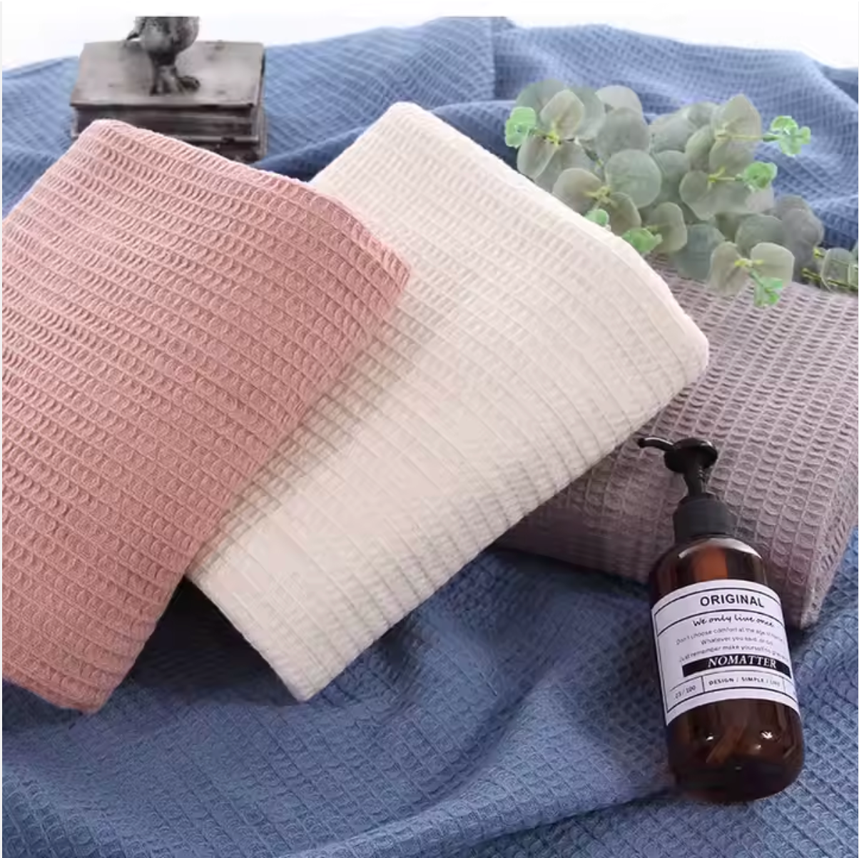 Waffle Weave Organic and Breathable Swaddle Blanket
