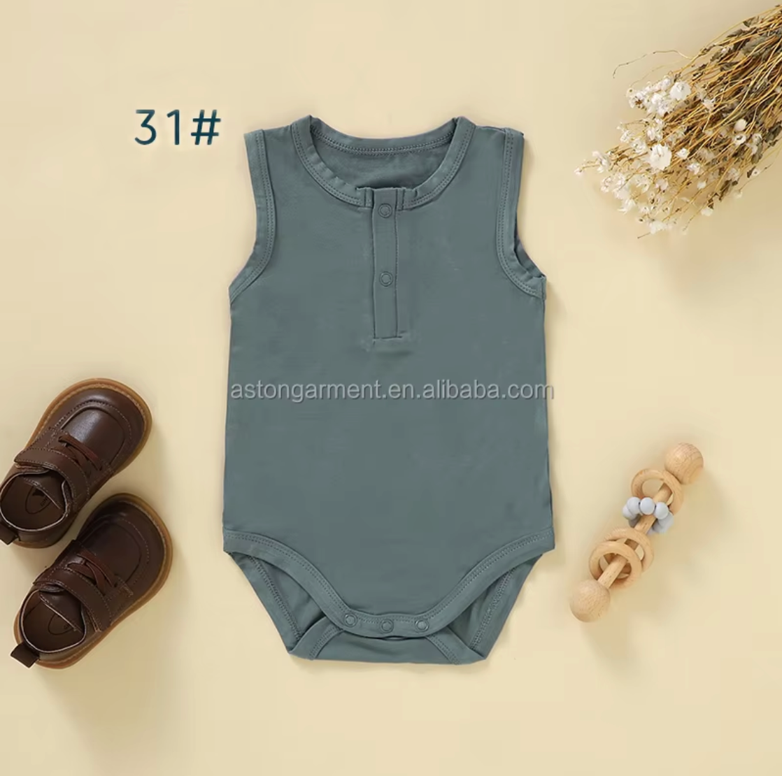 Sleeveless Bamboo Viscose Romper