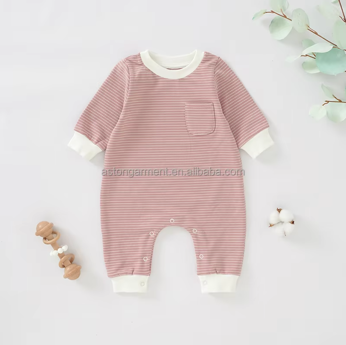 French Terry Organic Long Sleeve Romper