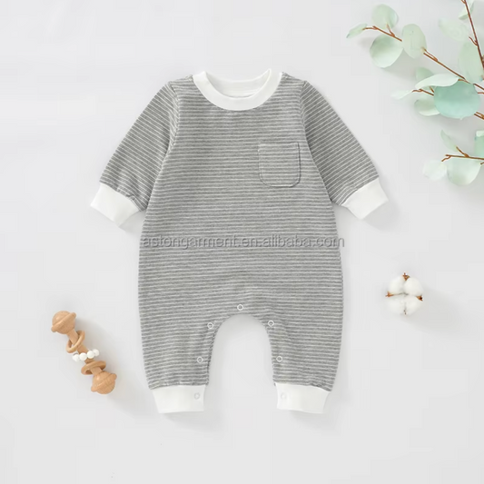 French Terry Organic Long Sleeve Romper