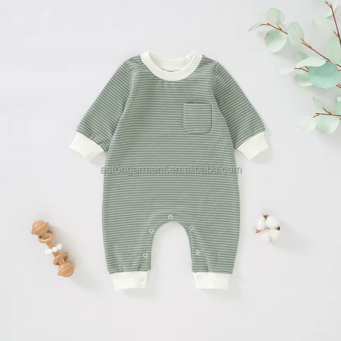 French Terry Organic Long Sleeve Romper