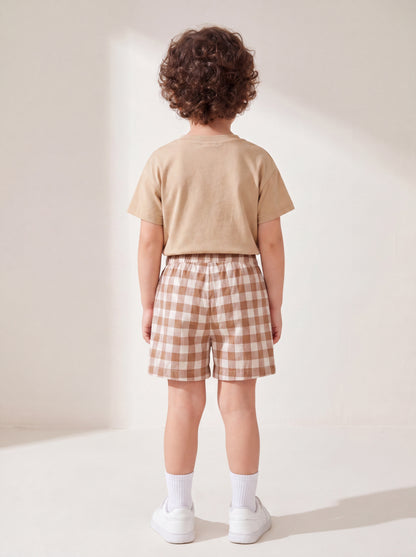 Gingham Set - Sand